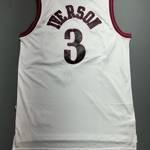 Adidas White and Red Sixers Jersey - Picture 6 of 7